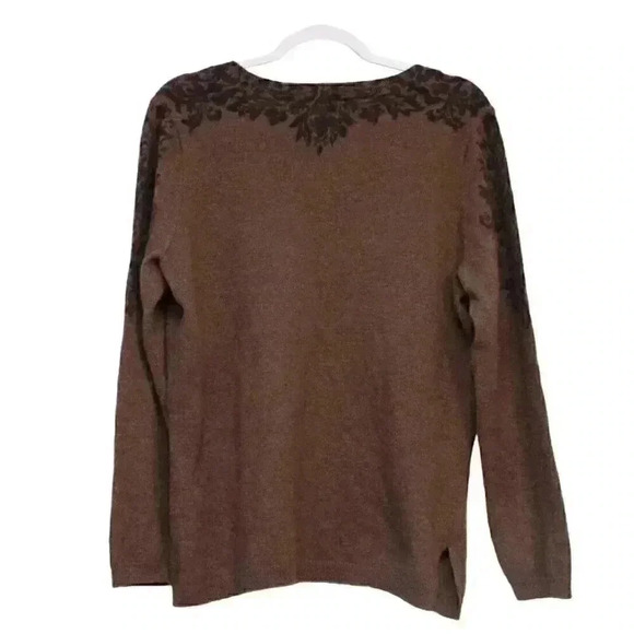 Vintage Sarah Spencer Sweater Size 1X Lambswool Angora Rabbit Hair Boho V-Neck - Picture 8 of 11